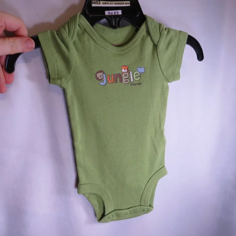 Baby Jungle Friends Bodysuit Newborn by Carters 100% cotton